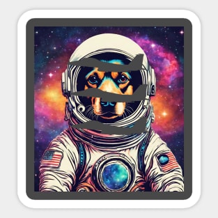 Space Dog Strike Eagle Sticker